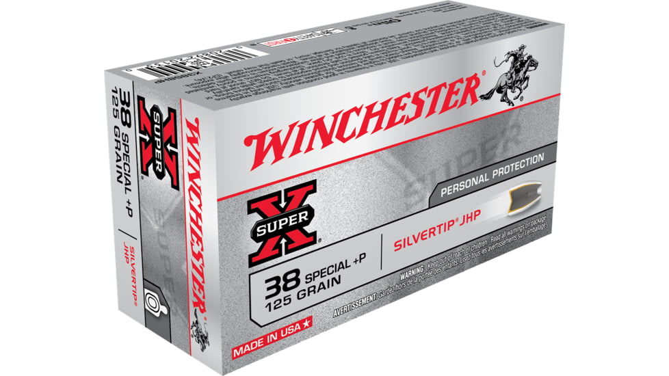 Winchester Super X Handgun 38 Special P 125 Grain Silvertip Jacketed Hollow Point Centerfire 